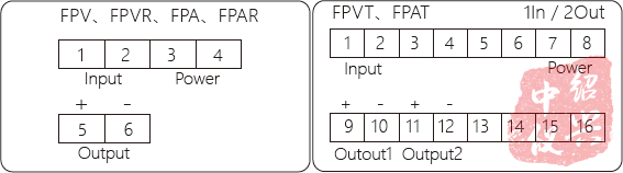 FPA電流、FPV電壓變送器接線說(shuō)明